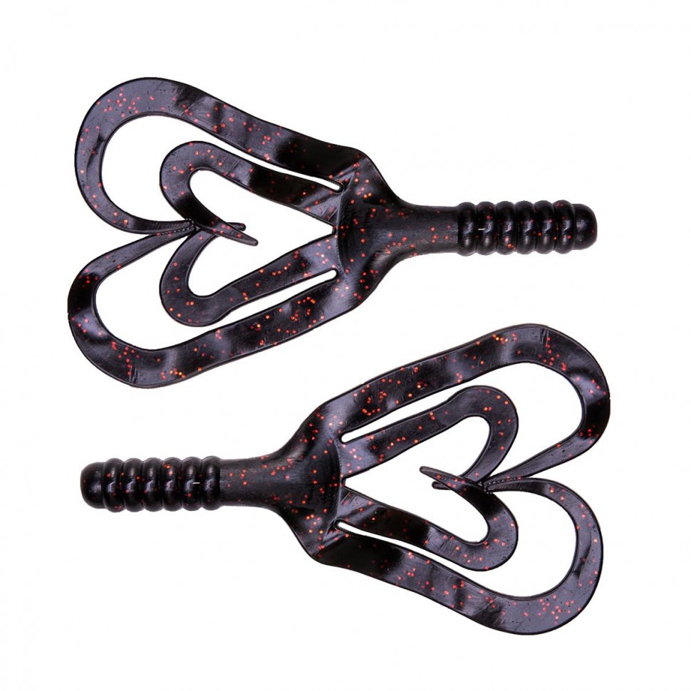 Твистер Helios Credo Four Tail 2,35"/6,0 см, цвет Dark Star 10 шт HS-20-047 , 